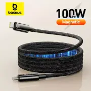 Baseus PD 100W USB C Magnetic Cable for iPhone 15 Fast Charger Cable For Macbook