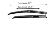Window Visor Sun Rain Deflector Guard Fits for Kia K5 2021-2022 (for: Kia)