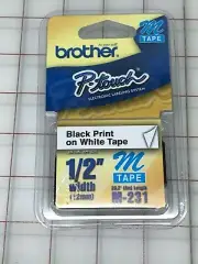 Brother P-touch M-231 12mm Label Tape NEW SEALED