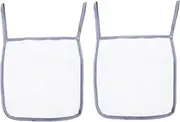 Toyvian 2pcs Portable Stroller Mesh Bag Capacity Hanging Organizer for Stroller Side Sling Storage Bag for Easy Access to Essentials Lightweight and Durable Design
