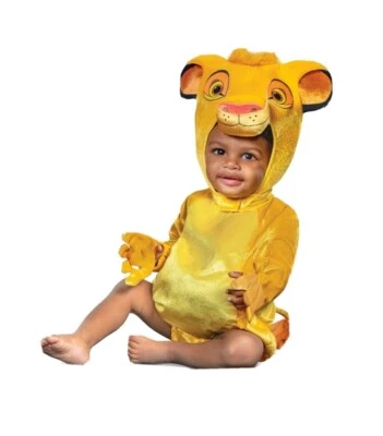 New Baby Girl Boy Disney Baby Halloween Costume Simba Lion King 6-12 Months