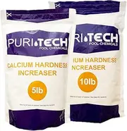 Puri Tech Pool Chemicals 15 lb Calcium Hardness Increaser Plus for Swimming Pools & Spas Increases Calcium Hardness Levels Prevents Surface Staining