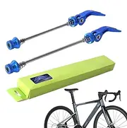 Quick Release Axle Skewer - Front Rear Bicycles Axle Skewer Parts Set,Heavy Duty Aluminum Alloy Wheel Hub Lever Set for Road Bike