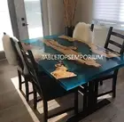 Epoxy Resin River Dining Table, Epoxy Table, Epoxy Resin Table, Resin Table Deco
