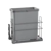 28L Single Slide Out Concealed Waste Bin - for a 300mm Cabinet - Bottom Mounted - Includes Optional Door Bracket