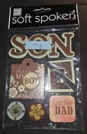 MAMBI Soft Spoken 3D stickers My Son Just like Dad That's My Boy