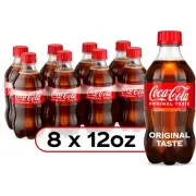Coca Cola 8 pack 12oz 355ml Bottles