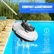 Cordless Robotic Pool Cleaner IPX8 Waterproof Dual Motor Strong Suction