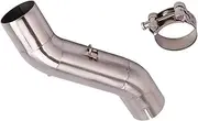 Motorcycle parts Exhaust Pipe Motorcycle 51mm Mid Link Pipe With Gasket For CBR500R CB500F CB500X 2016 2017 2018 2019-2023