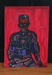 Drawing Blade Deadpool Wolverine Horror Art Vampire Wesley Snipes Marvel Mezco