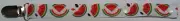 Top quality metal/plastic teeth dummy/pacifier clip/chain/save: Watermelon