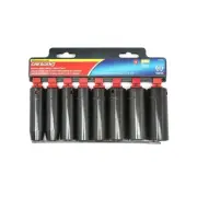 Crescent 8 Pc. 6 Point Deep Impact Sae Socket Sets, 1/2 Inches Dr, 1/2 Inches