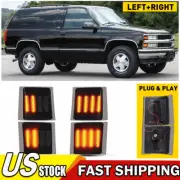 Full LED 4PC Amber Corner Side Marker Lights For 94-98 Chevy C/K 1500 2500 3500 (for: Chevrolet)