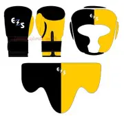 Custom Made Genuine leather professional boxing sparring set