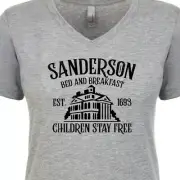 Sanderson Bed Breakfast Women's V-Neck T-Shirt Funny Halloween Party Hocus