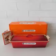 Le Creuset Cast Iron 2 Quart Pate Terrine, Cerise - New