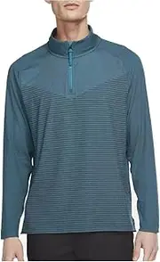 [Nike] Dri-FIT ADV Vapor Men's Quarter-Zip Golf Top Sweatshirt, BRIGHT SPRUCE/OBSIDIAN