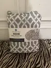 Comfort Bay Luxuriously Soft King Sheet Set Designer Prints, New, Grey