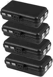 NULYLU 4pcs Fishing Lure Organizer Box Portable Bait Storage Container with Detachable Dividers Compact Design for Efficient Tackle Management Lightweight and Durable Fishing Accessories