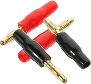SWOOMEY 4mm Speaker Cable Connectors Plated Banana Audio Plugs Simple Structure Easy to Use Banana Jack Connectors