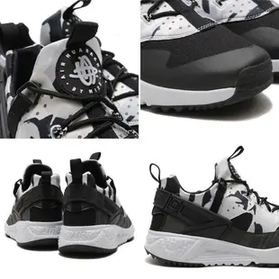 Nike Air Huarache Utility 雪地迷彩武士慢跑鞋(黑白)806807-001.Sal