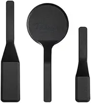 Big-Middle-Mini Pack of 3 Black Nylon Turners, Non Stick Kitchen Spatulas, High Heat Resistant BPA Free Cooking Utensils, Ldeal Cookware for Pancake, Vegetable and Cookies