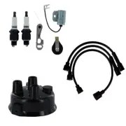 One New Tune Up Kit W/ Spark Plug Wires & Cap Fits John Deere Models