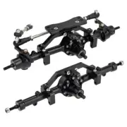 Aluminum Alloy Front Rear Complete Axle CNC Machined for 1:10 RC Crawler RC4WD