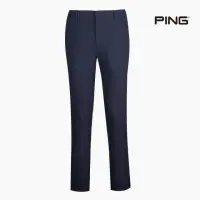 在飛比找momo購物網優惠-【PING】男款經典款素色平面休閒長褲-深藍(吸濕排汗/GO