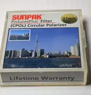27mm Circular Cir Polarizing Polarizer Lens Filter C-PL CPL Polarizing Sunpak