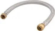 SharkBite U3088FLEX24LF 3/4" x 3/4" FIP x 24" SS Braid Flex Water Heater Connect