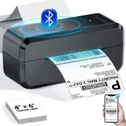 Bluetooth Thermal Shipping Label Printer Wireless 4x6 Label Printer for Shipp...
