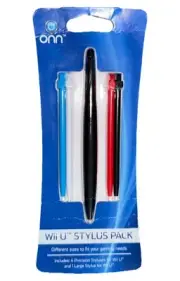 Nintendo Wii U Stylus Pack 4 Precision Fits In GamePad 1 Large New Factory Seal