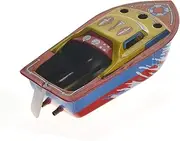 toyofmine Vintage STEAM Boat Pop Pop Candles Powered Put Put Ship Collectable Tin Toy Educational Toys for Kids 5-7