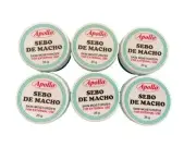 LOT (6) APOLLO SEBO DE MACHO SKIN MOISTURIZER NEW SCAR REMOVER 25G EXP 04/25