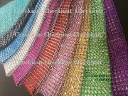 4.5" x 1Yard Wedding Decoration Supplies Rhinestone Diamond Wraps Ribbon Mesh