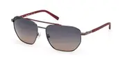 Timberland TB00038 Polarized 06D Men's Sunglasses Silver Size 60