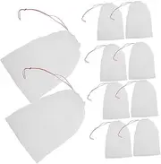 Toddmomy 20pcs Reusable Fruit Protection Bags Drawstring Mesh Netting Covers for Strawberry Blueberry Bird Barrier Netting for Fruit Trees Easy to Install Versatile Gardening