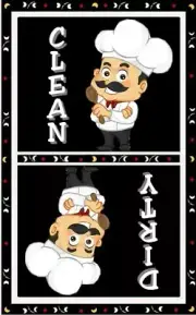 DISHWASHER MAGNET - KITCHEN CHEF (One Piece Magnet) - Ship FREE!