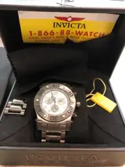 Swiss Invicta Reserve Speedway 4368 Chronograph Big Date 45mm Gun Metal SS Watch