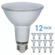 Pack LED Long Neck Bulb 35° 12W 75W 120V Medium E26 PAR30LN Silver 5000K Natural