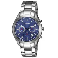 在飛比找PChome24h購物優惠-【LICORNE力抗錶】撼動系列 經典工藝三眼手錶 (銀/藍