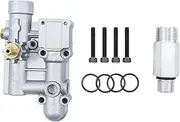 4 Bolt Pressure Washer Pumb Unloader Manifold Kit Replacement for Briggs Stratton 020228 Craftsman Excell EXWGV1721 190574GS 16031 190627GS