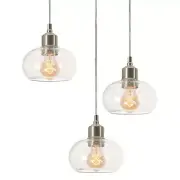 AFX LNYP07MBRND3 Laney 3 Light 20"W Multi Light Pendant - Nickel