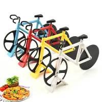 在飛比找樂天市場購物網優惠-自行車披薩刀創意滾刀介餅蛋糕刀披薩輪刀多功能廚房烘焙小工具