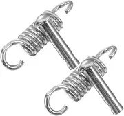 BESPORTBLE 2 Set Heavy Duty Egg Chair Spring Hook: Swing Hangers Hooks Φ16*70 with Pin Φ6.5*φ34*130 Extension Spring Chair Accessories Parts for Outdoor Garden