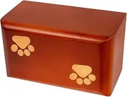 MINAOLULUS Wooden Pet Urn for Dog Cat Ashes Durable Small Ash Keepsake Box Elegant Memorial Casket for Pets Portable Cremation Urn Thoughtful Pet Memorial