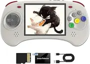BuLuHAHA RG ARC-D Handheld Spielkonsole, Android 11 und Linux System,16G+128G TF Karte 4451 Spielkonsole RK3566 1.8GHz, Retro Konsole RG ARC-D WiFi Bluetooth Moonlight Streaming HDMI Ausgang (Gray)
