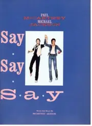 PAUL McCARTNEY/MICHAEL JACKSON "SAY SAY SAY" SHEET MUSIC-1983-RARE-NEW ON SALE!!