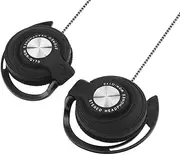 3.5mm Wired Gaming Headset On-Ear Sports Headphones Ear-Hook Music Earphones for Phones Tablet Laptop Desktop PC Black